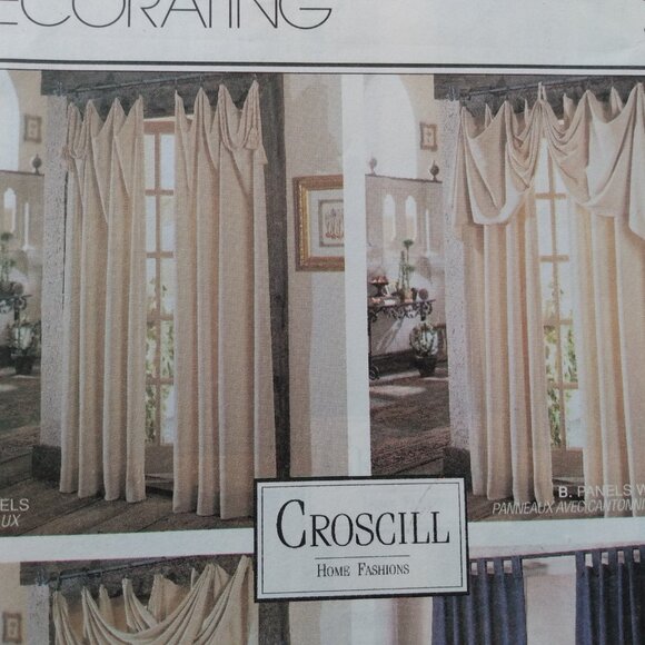 Curtains Sewing Pattern Drapes Valances McCalls 8142 DIY Window Treatments UNCUT - Picture 3 of 8